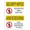 Signmission OSHA Security Sign, 7" Height, 10" Width, Restricted Area Keep Out, Landscape, SN-D-L-11639 OS-SN-D-710-L-11639 - alternate 1